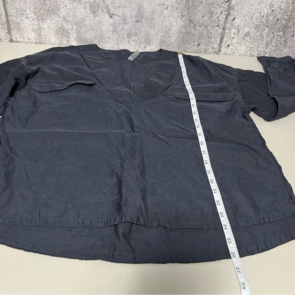 EMMA Knudsen Lucy Navy Blue Long Sleeve Blouse - Picture 9 of 10